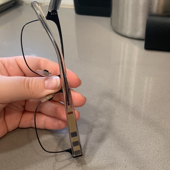 BURBERRY Brushed Brown Metal Rectangle Eyeglasses - Picture 9 of 14